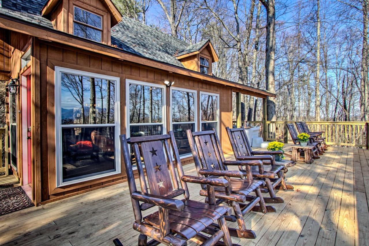 Panoramic-View Gatlinburg Cabin With Private Hot Tub Eksteriør bilde