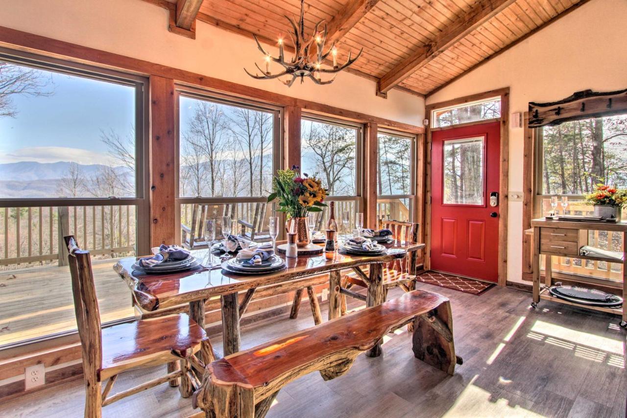 Panoramic-View Gatlinburg Cabin With Private Hot Tub Eksteriør bilde