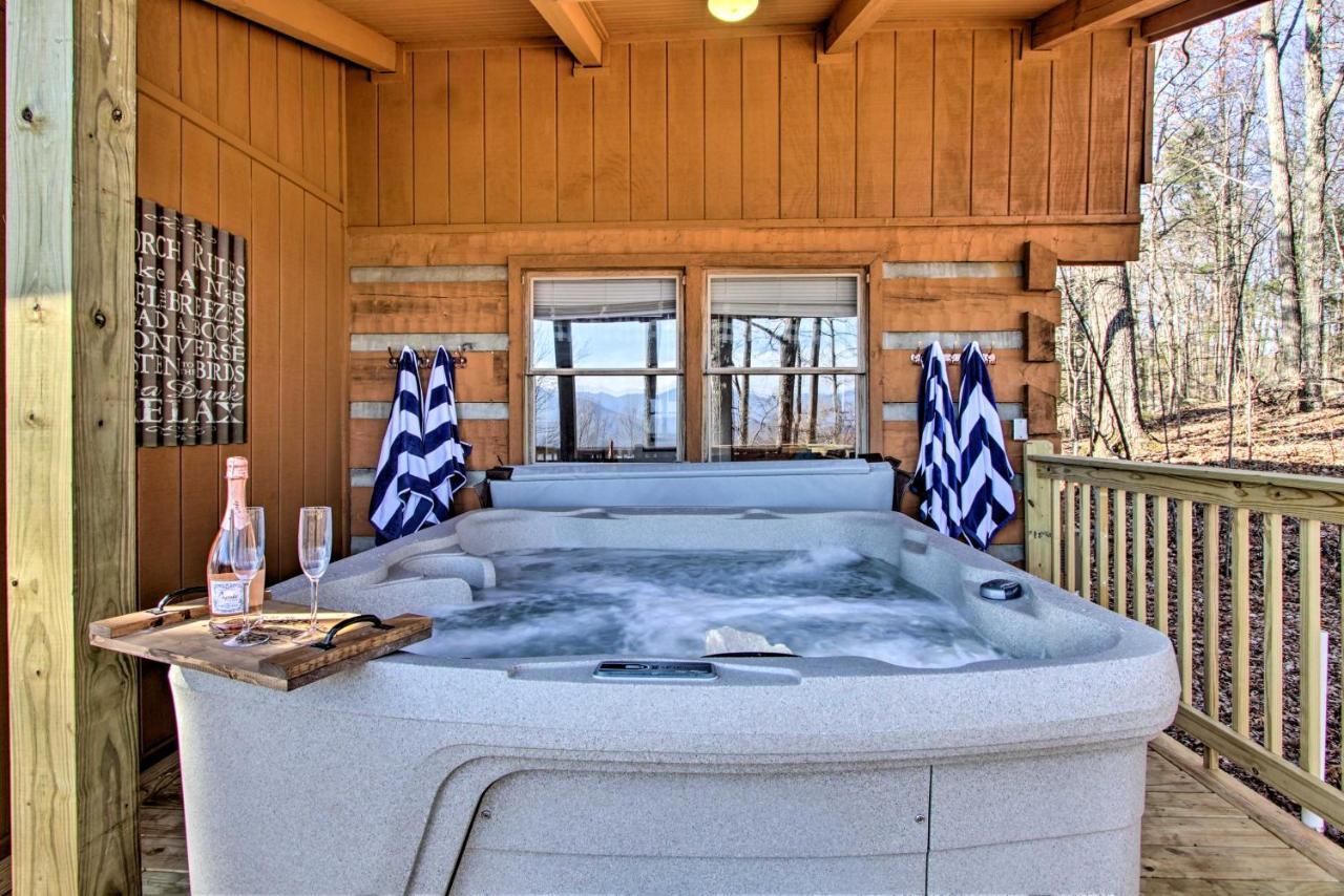 Panoramic-View Gatlinburg Cabin With Private Hot Tub Eksteriør bilde