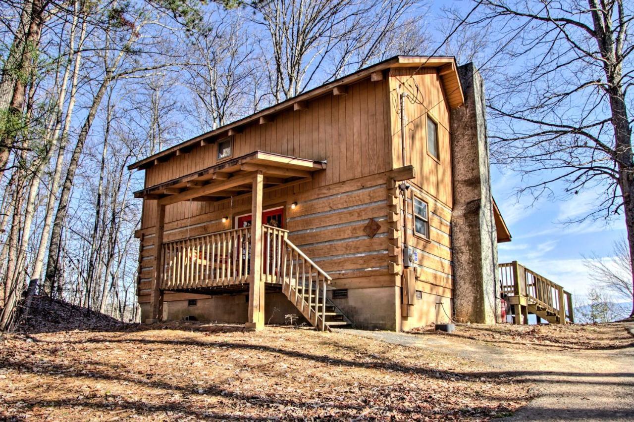 Panoramic-View Gatlinburg Cabin With Private Hot Tub Eksteriør bilde